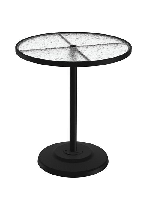 Tropitone Acrylic 36" Round Umbrella Bar Table