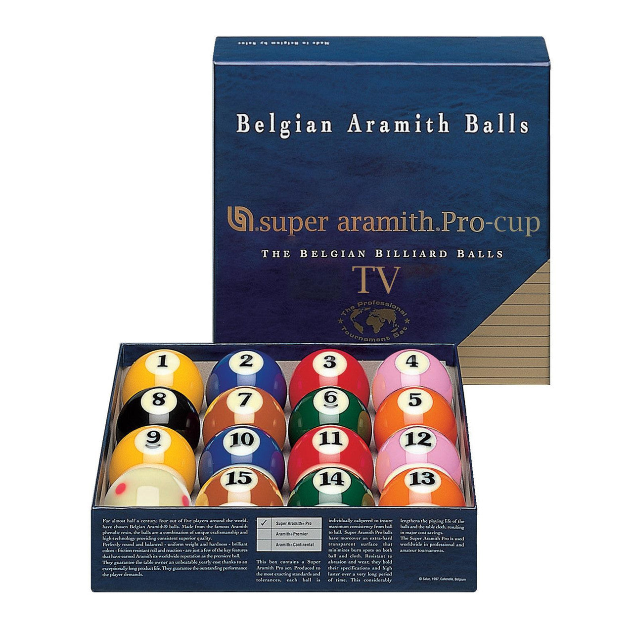 SATS Aramith Pro TV Edition Ball Set