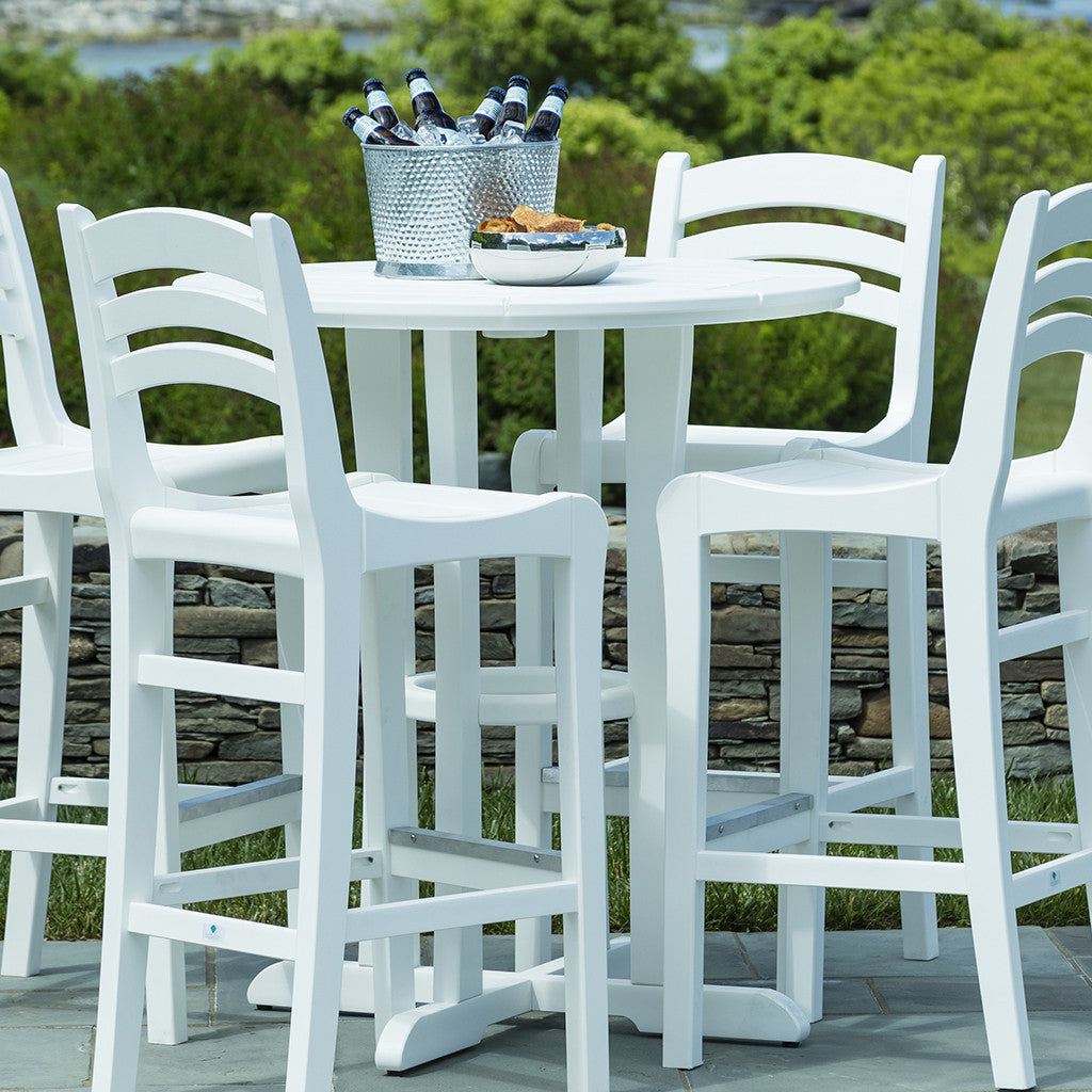 Seaside Casual Coastline Cafe Round Bar Table