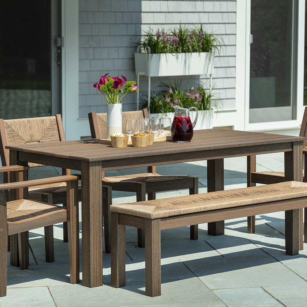 Seaside Casual  Greenwich 60" Dining Bench Woven