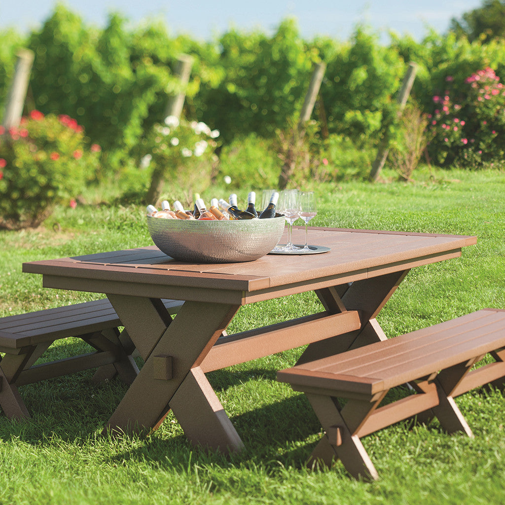 Seaside Casual Sonoma 76 in. Dining Bench