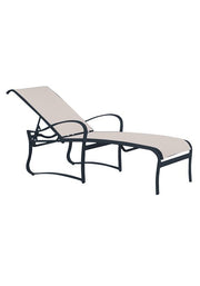 Tropitone Shoreline Sling Chaise Lounge with arms