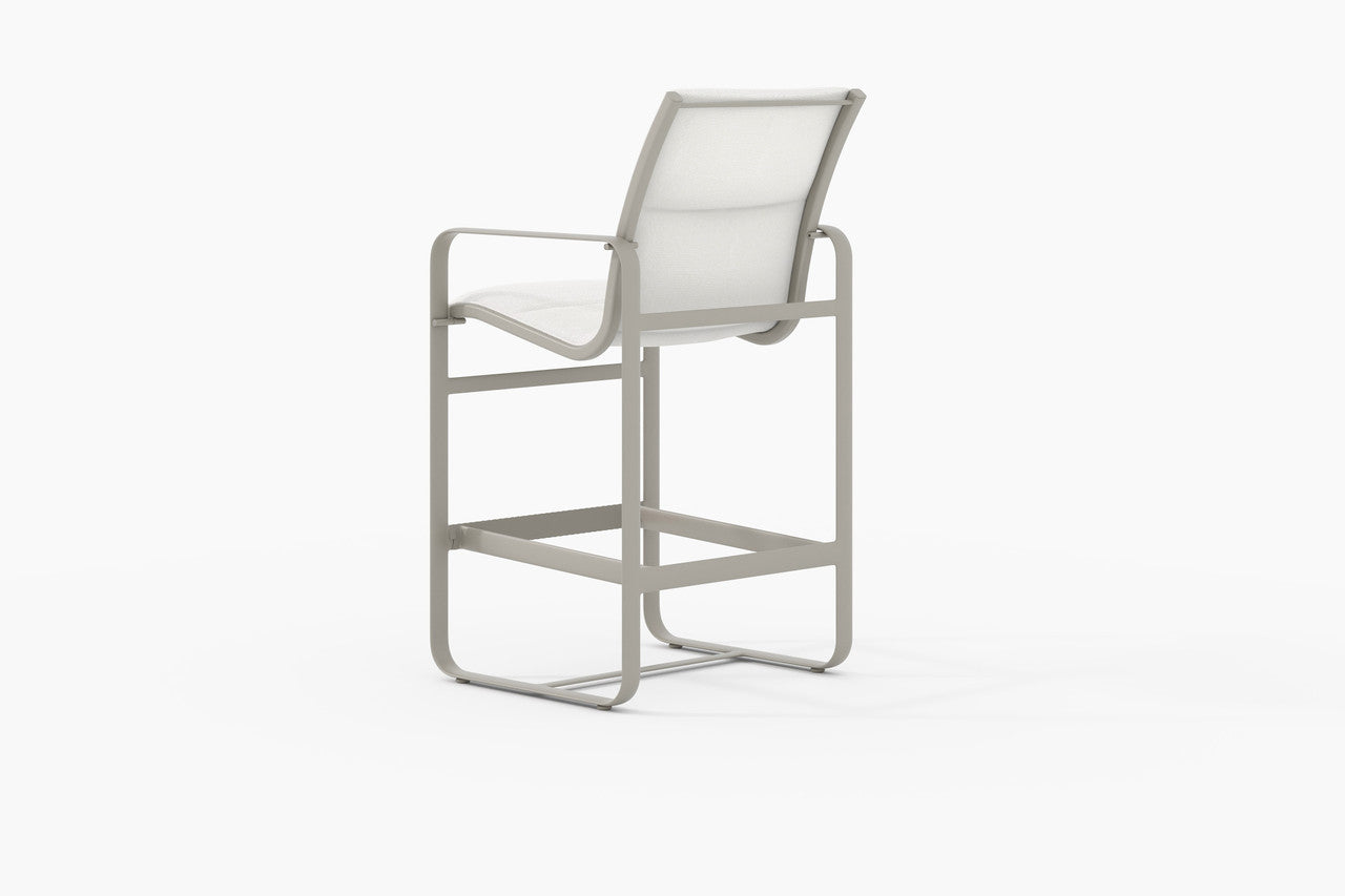 Tropitone Brasilia Padded Sling, Bar Stool Stationary 25"