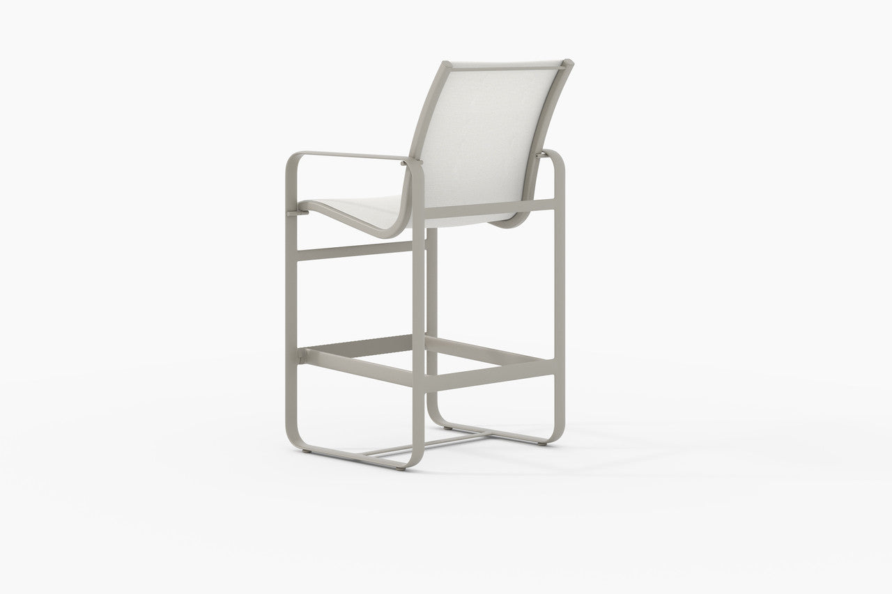 Tropitone Brasilia Padded Sling, Bar Stool Stationary 28"