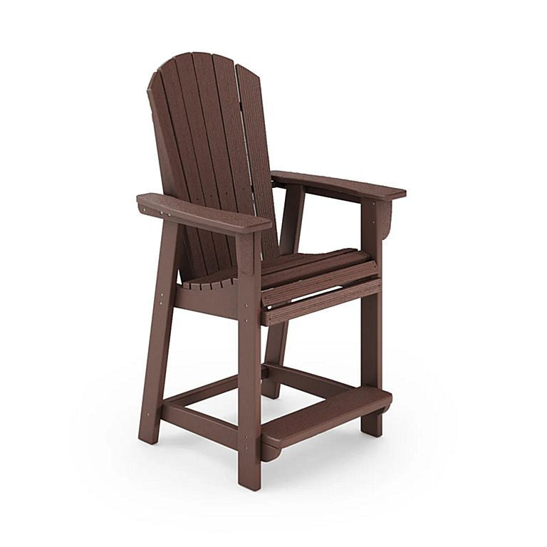 SoPoly St Simons Fan Back Counter Chair