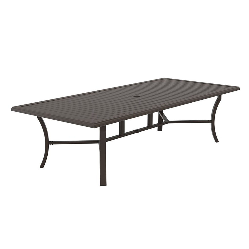 Tropitone Banchetto 108" x 48" Rectangular KD Dining Umbrella Table