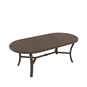 Tropitone Banchetto 84" x 42" Oval KD Dining Umbrella Table