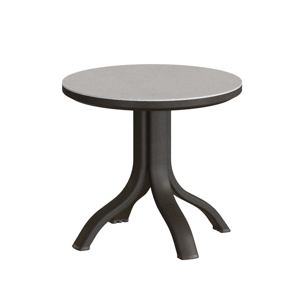 Tropitone Horizon Solid 20" Round KD Pedestal Tea Table