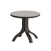Tropitone Horizon Solid 20" Round KD Pedestal Tea Table
