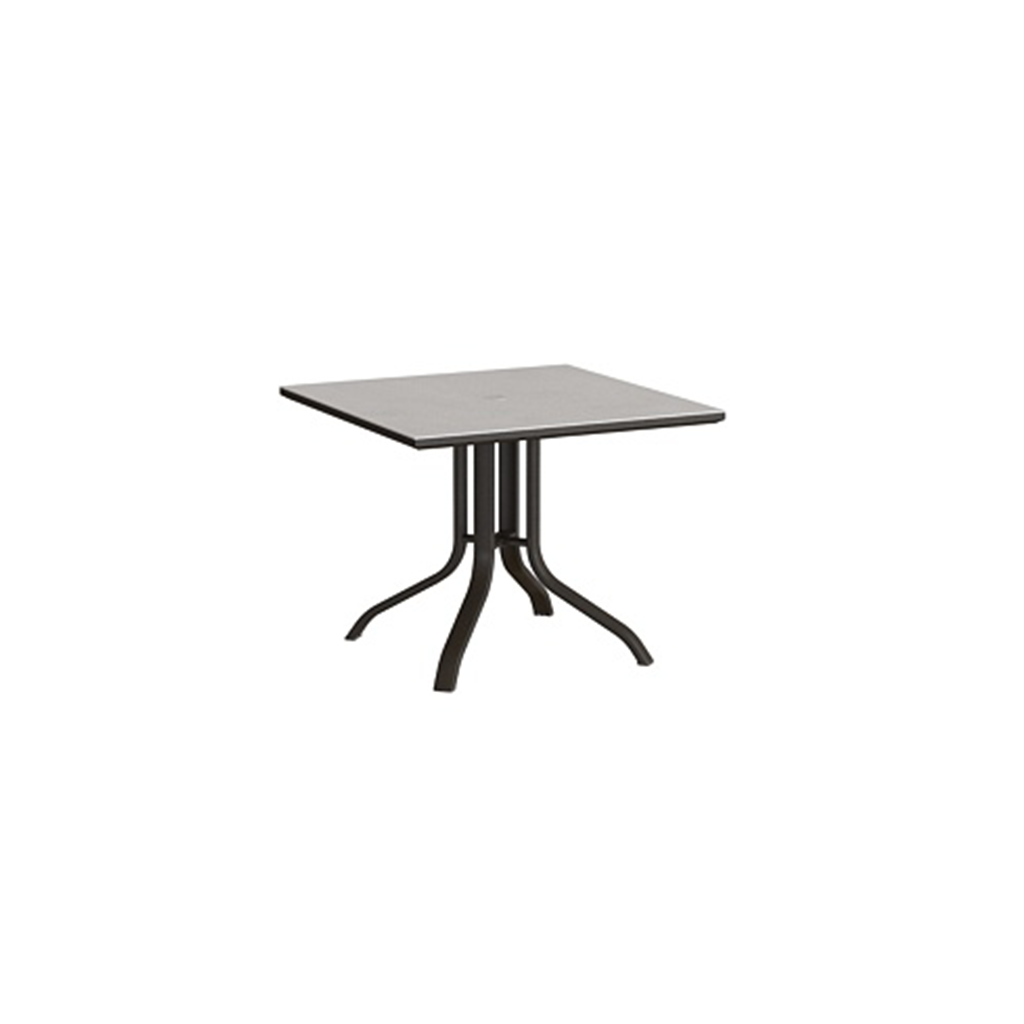 Tropitone Horizon Solid 30" x 24" Rectangular KD Pedestal Dining Table