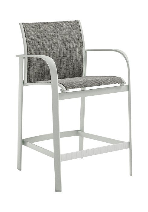 Tropitone Twist Sling Stationary Bar Stool