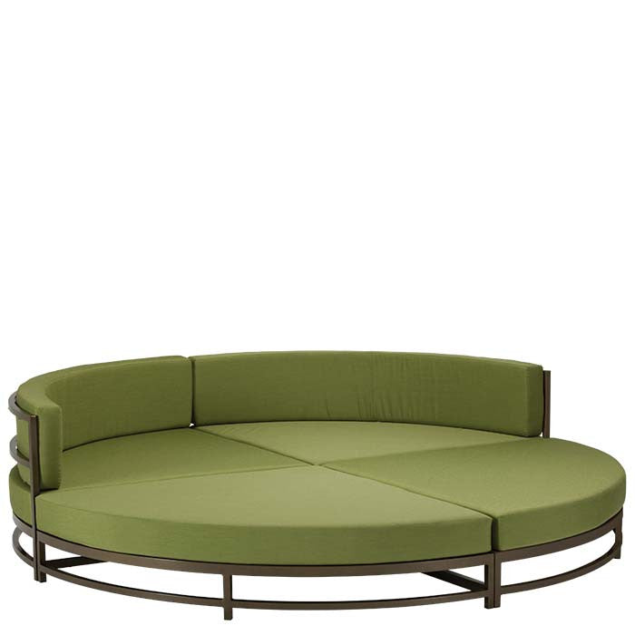 Cabana Club Cushion Party Lounger Quarter Section w/ Backrest