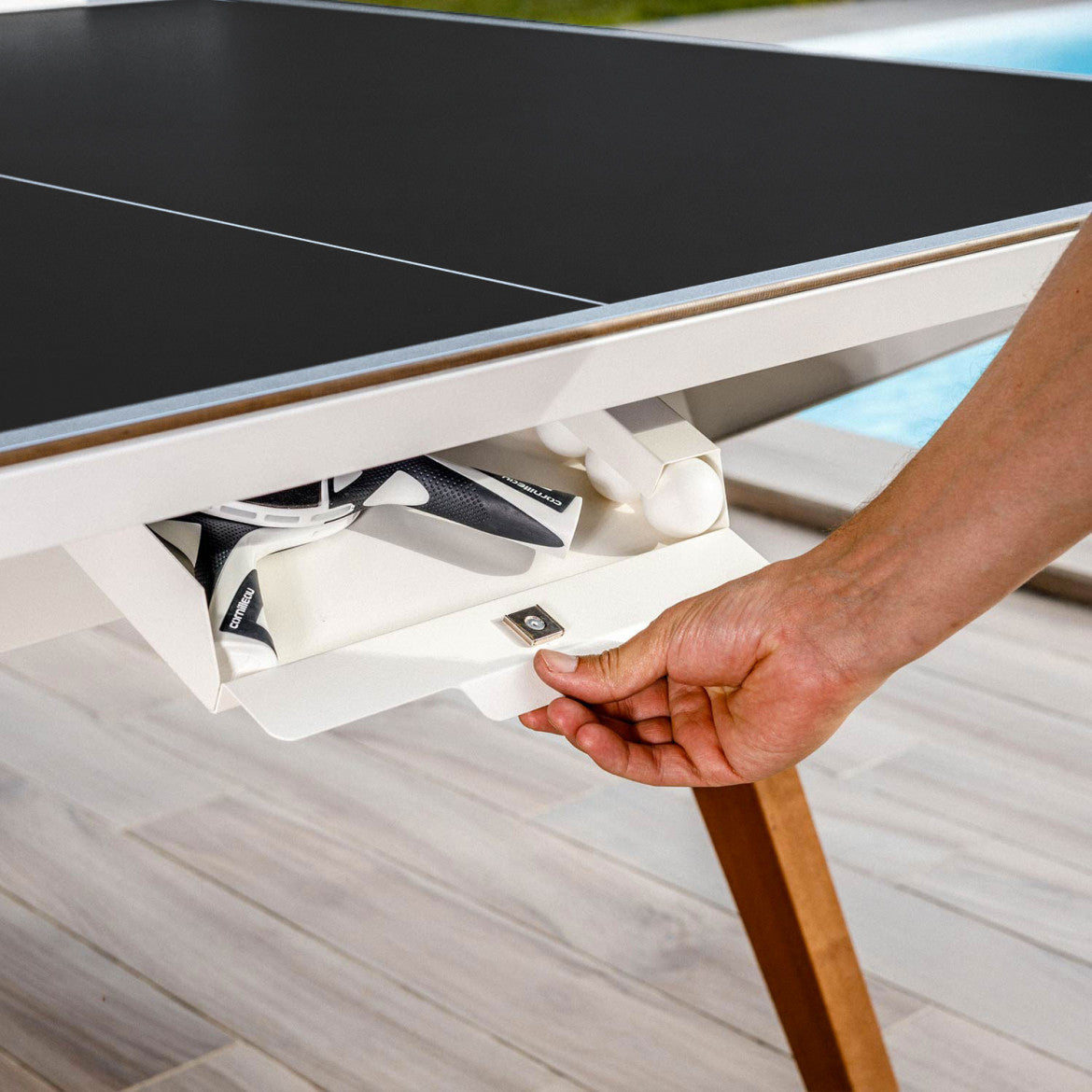 Cornilleau Lifestyle Outdoor Ping Pong Table White