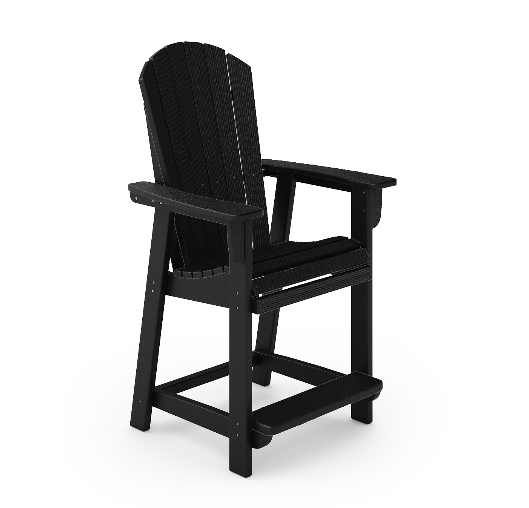 SoPoly St Simons Fan Back Counter Chair (Premium)